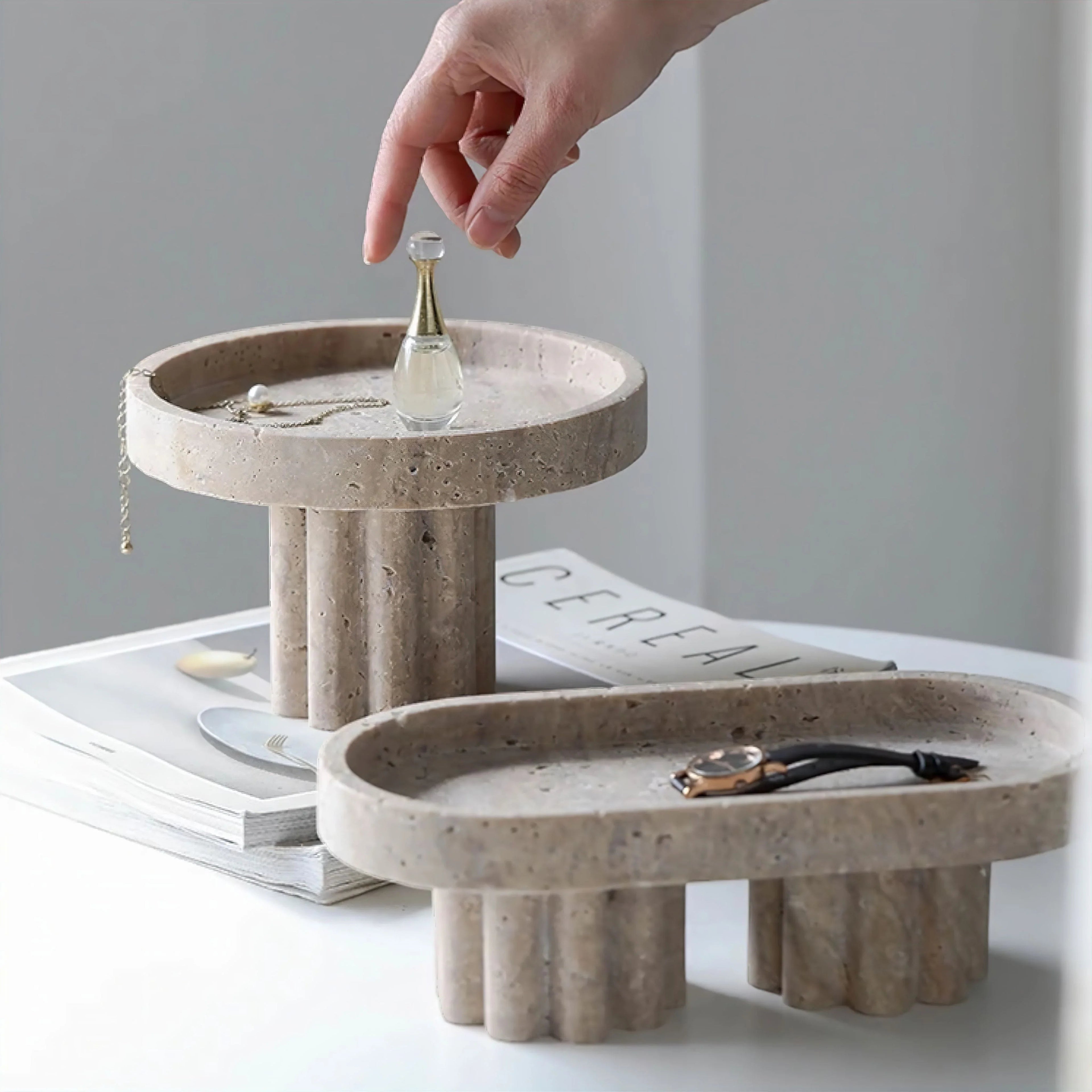 Fernio Oakora Tray-Decorative Trays-Ridorn