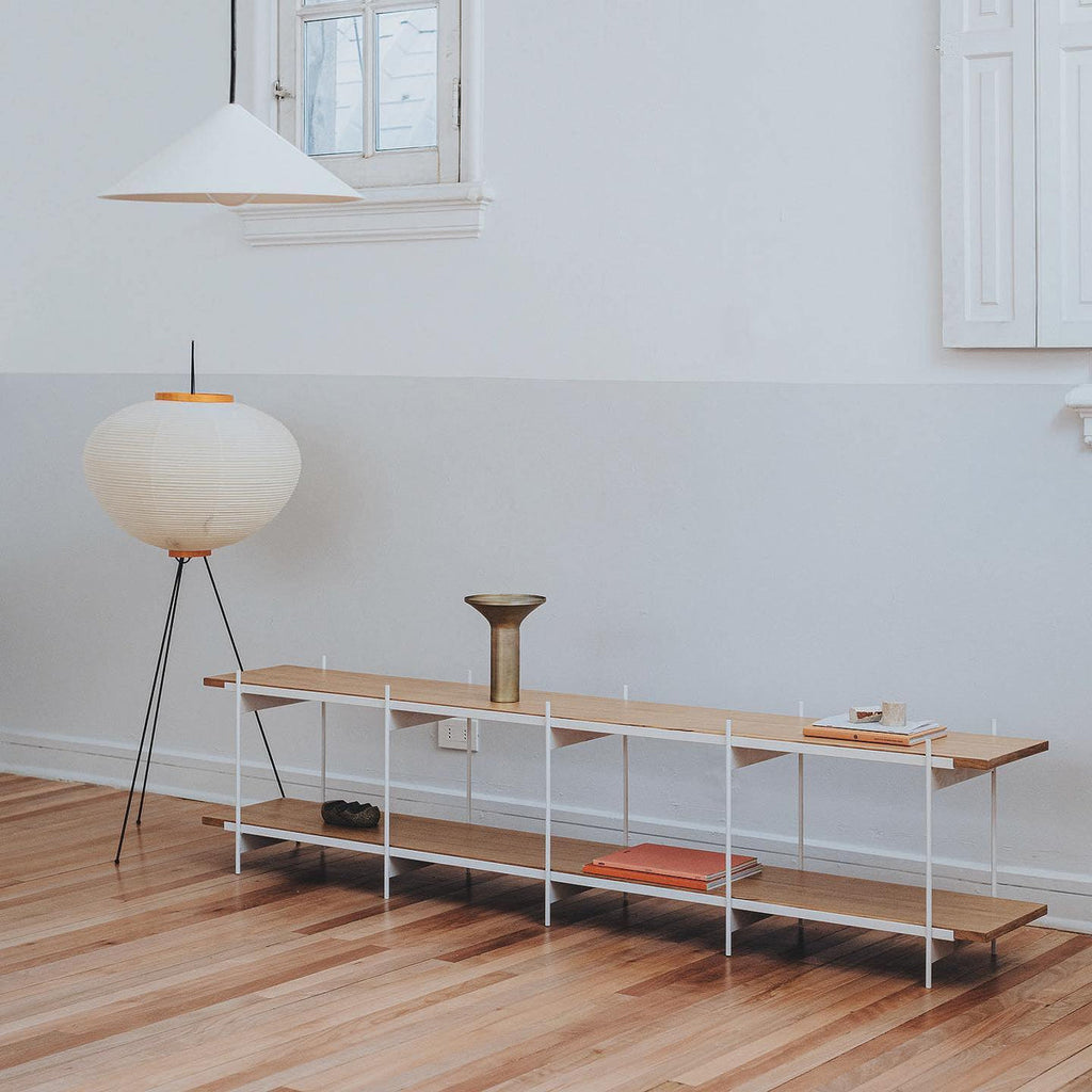 Floor Lamp | Tripod Lighting Fixture with Paper Shade | Ridorn-Floor lamp-Ridorn