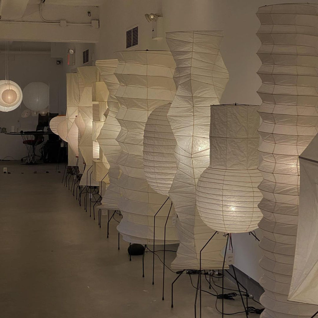 Floor Lamp | Tripod Lighting Fixture with Paper Shade | Ridorn-Floor lamp-Ridorn