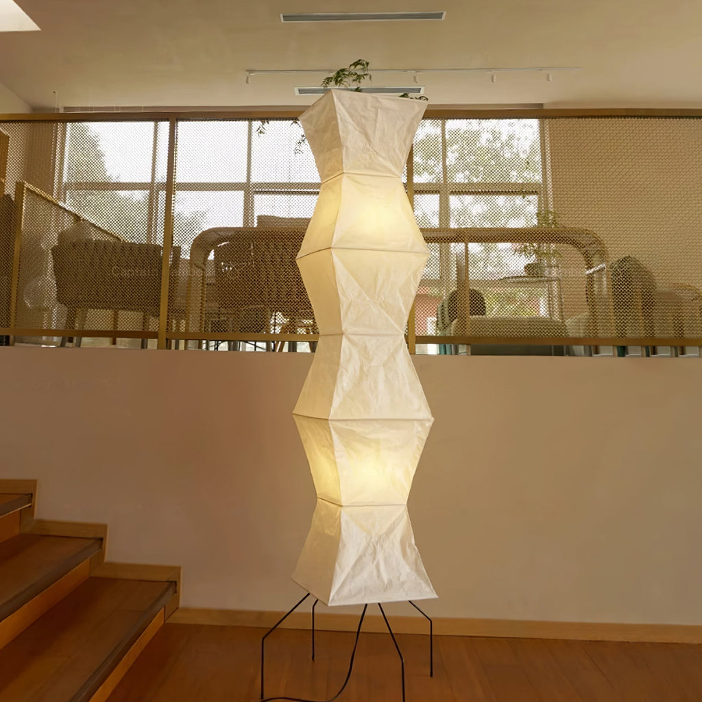 Floor Lamp | Tripod Lighting Fixture with Paper Shade | Ridorn-Floor lamp-Ridorn
