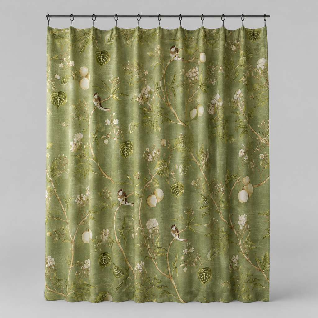 Floral Bird Pattern Blackout Curtains for Any Room