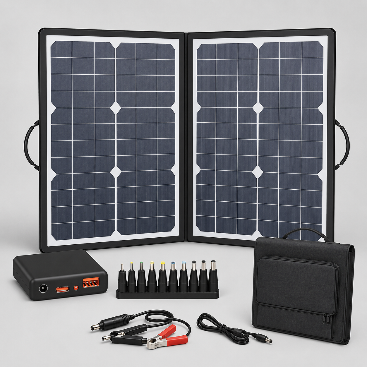 Foldable Solar Panel Kit 1000W, Portable MPPT Solar Charger for Camping & Off-Grid Power