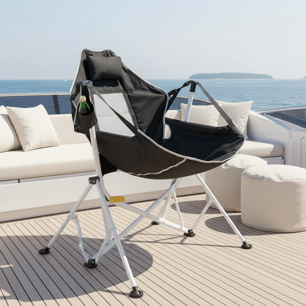 Folding Minimalist Camping Chair with Armrests for Outdoors | Ridorn-Camping Chairs-Ridorn