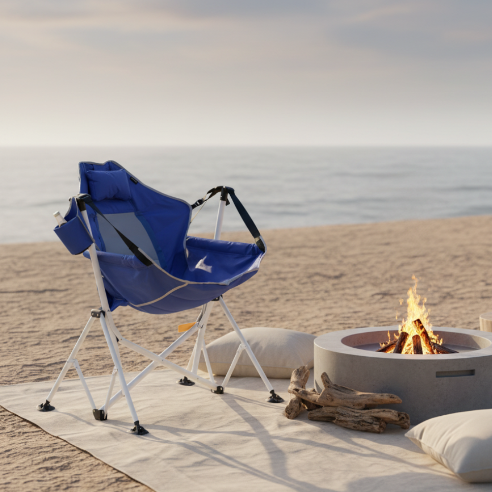 Folding Minimalist Camping Chair with Armrests for Outdoors | Ridorn-Camping Chairs-Ridorn