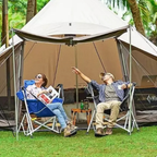 Folding Minimalist Camping Chair with Armrests for Outdoors | Ridorn-Camping Chairs-Ridorn