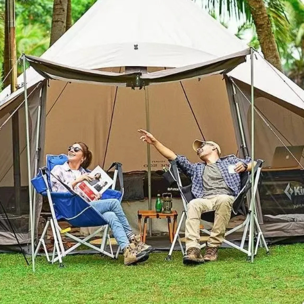Folding Minimalist Camping Chair with Armrests for Outdoors | Ridorn-Camping Chairs-Ridorn