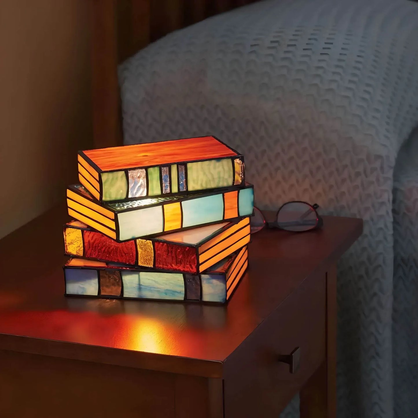 Stained Glass Book Table Lamp | Ridorn