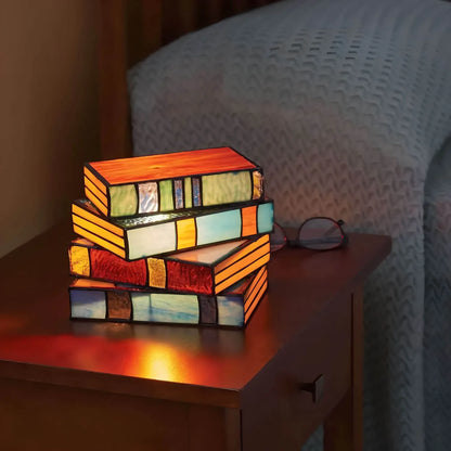 Stained Glass Book Table Lamp | Ridorn
