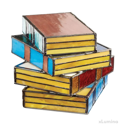 Stained Glass Book Table Lamp | Ridorn