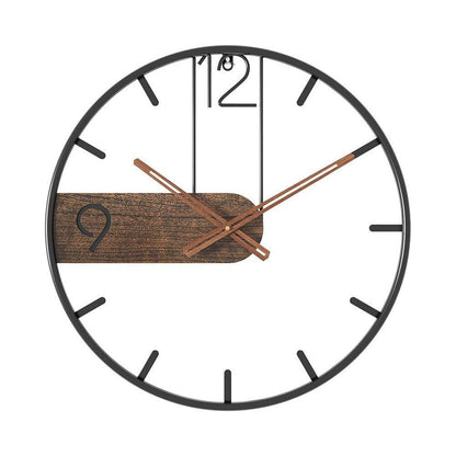 Stylish Large Round Metal Wall Clock for Home Decor | Ridorn