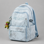 Graphic Print School Backpack with Spacious Storage