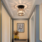 Elegante Deckenleuchte mit Kristallakzenten für Flure | Ridorn