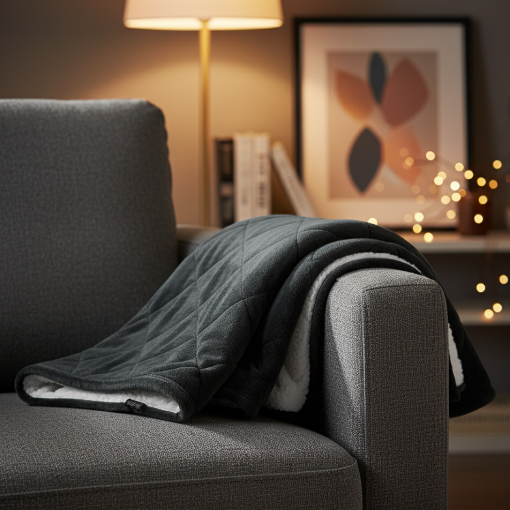 Heavyweight Sherpa Therapy Blanket for Relaxing Sleep | Ridorn-Blanket-Ridorn