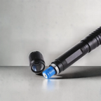 High-Intensity Laser Flashlight, Rechargeable Outdoor Torch & Fire Starter, Blue Beam-Ridorn