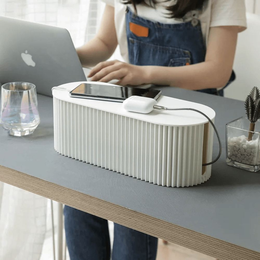 Home Efficient Cable Organizer Box | Stylish Cable Management Solution | Ridorn-Home Organization & Storage-Ridorn