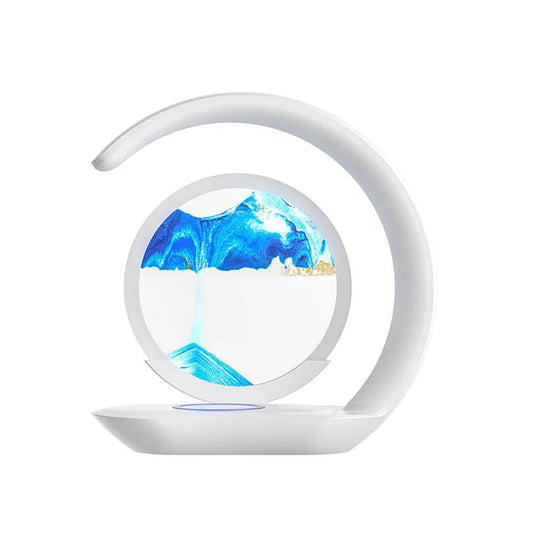 3D Sand Art LED Table Lamp with Wireless Charging | Ridorn