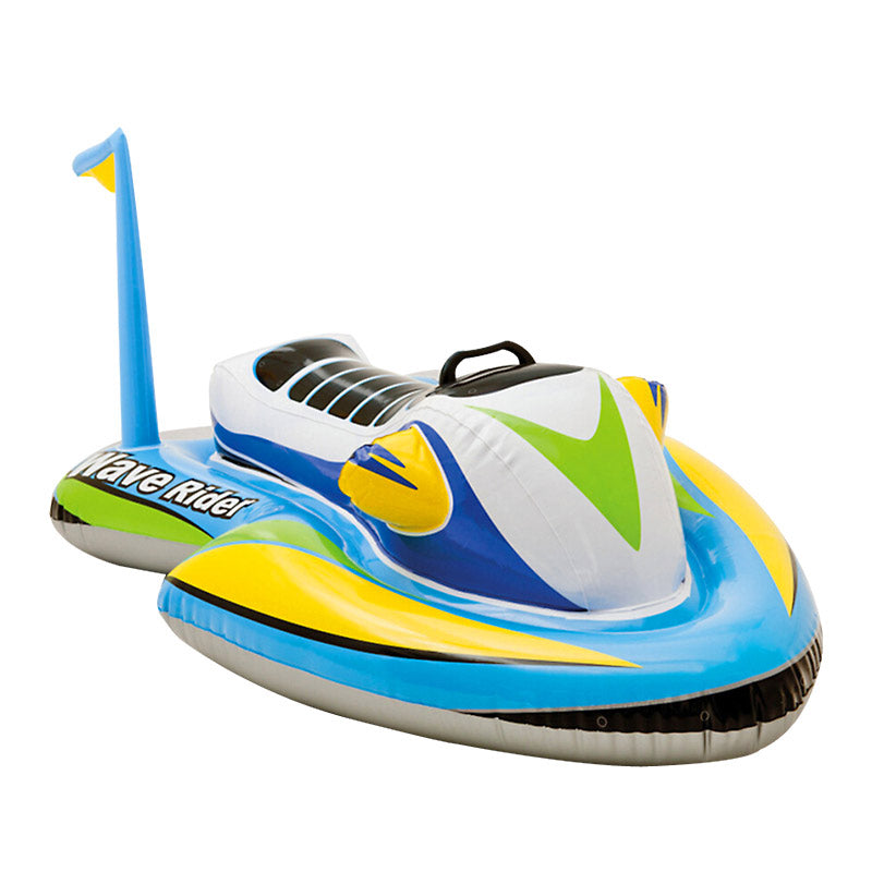 Inflatable Pool Jet Ski Float for Kids, Ride-On Water Toy for Summer Pool & Beach-Ridorn