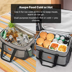 Insulated Cooler Bag 33L, Waterproof Leakproof Tote for Picnic, Beach & Camping-Ridorn