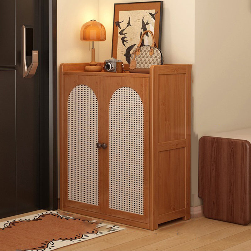 Japanese-Inspired Bamboo Shoe Storage Cabinet - 6 to 8 Tiers | Ridorn-Shoe Storage-Ridorn