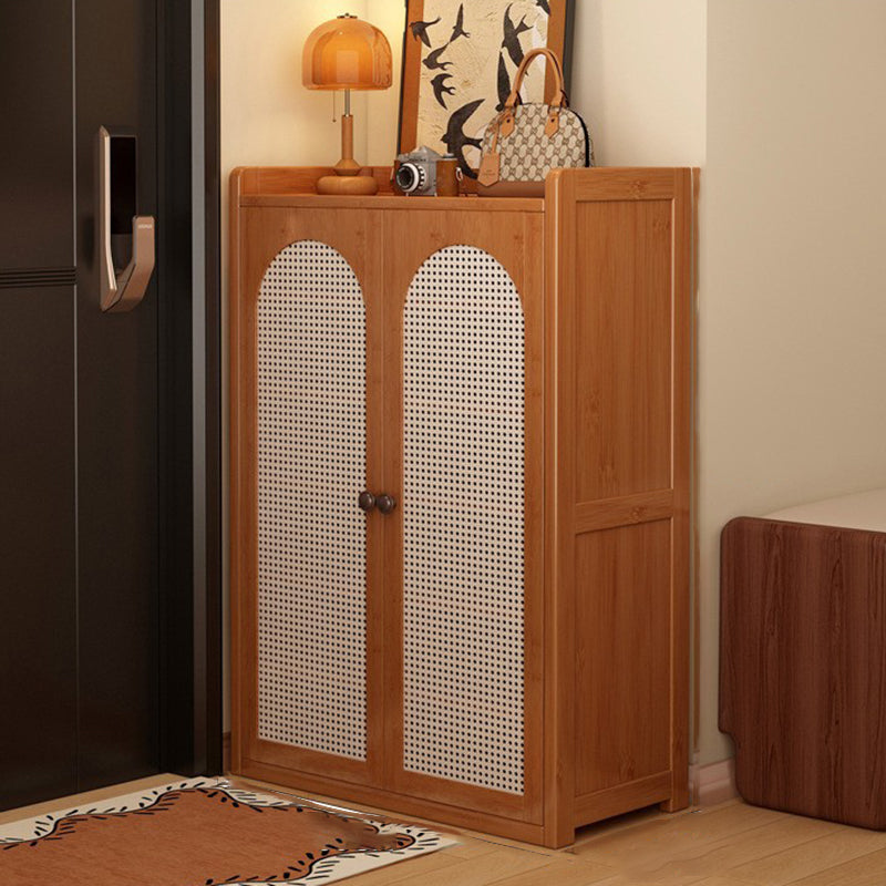 Japanese-Inspired Bamboo Shoe Storage Cabinet - 6 to 8 Tiers | Ridorn-Shoe Storage-Ridorn