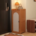 Japanese-Inspired Bamboo Shoe Storage Cabinet - 6 to 8 Tiers | Ridorn-Shoe Storage-Ridorn