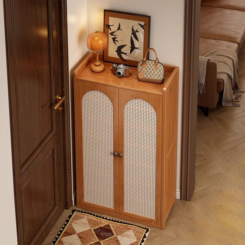 Japanese-Inspired Bamboo Shoe Storage Cabinet - 6 to 8 Tiers | Ridorn-Shoe Storage-Ridorn