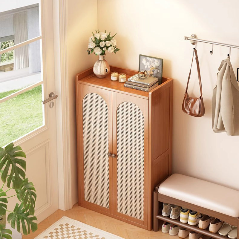Japanese-Inspired Bamboo Shoe Storage Cabinet - 6 to 8 Tiers | Ridorn-Shoe Storage-Ridorn