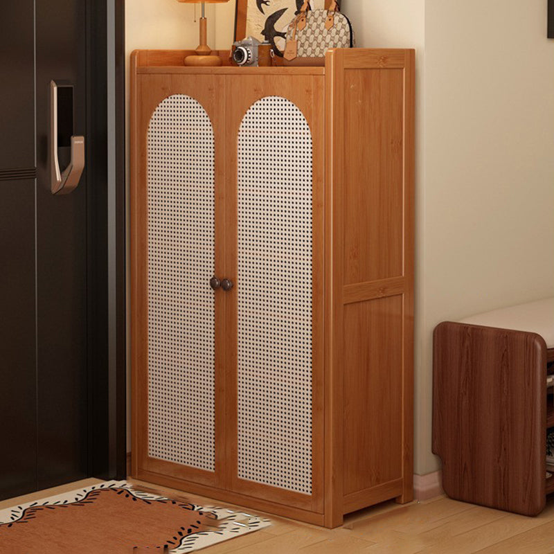 Japanese-Inspired Bamboo Shoe Storage Cabinet - 6 to 8 Tiers | Ridorn-Shoe Storage-Ridorn
