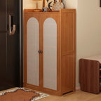 Japanese-Inspired Bamboo Shoe Storage Cabinet - 6 to 8 Tiers | Ridorn-Shoe Storage-Ridorn