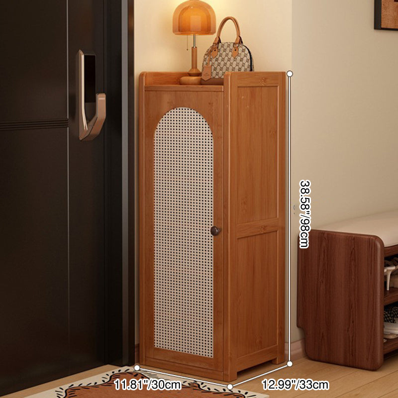 Japanese-Inspired Bamboo Shoe Storage Cabinet - 6 to 8 Tiers | Ridorn-Shoe Storage-Ridorn
