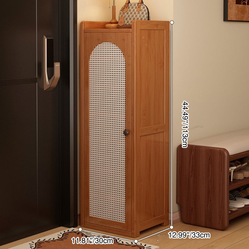 Japanese-Inspired Bamboo Shoe Storage Cabinet - 6 to 8 Tiers | Ridorn-Shoe Storage-Ridorn
