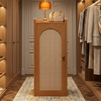 Japanese-Inspired Bamboo Shoe Storage Cabinet - 6 to 8 Tiers | Ridorn-Shoe Storage-Ridorn