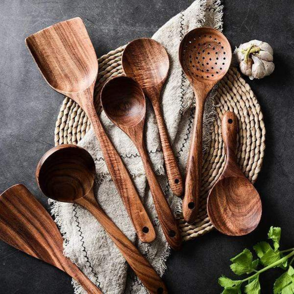 Kitchen Eco Friendly Utensil Set | 7 Essential Cooking Tools | Ridorn-Kitchen Accessories-Ridorn