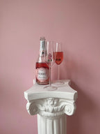 La Vie En Rose | Handmade Champagne Glass