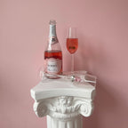 La Vie En Rose | Handmade Champagne Glass