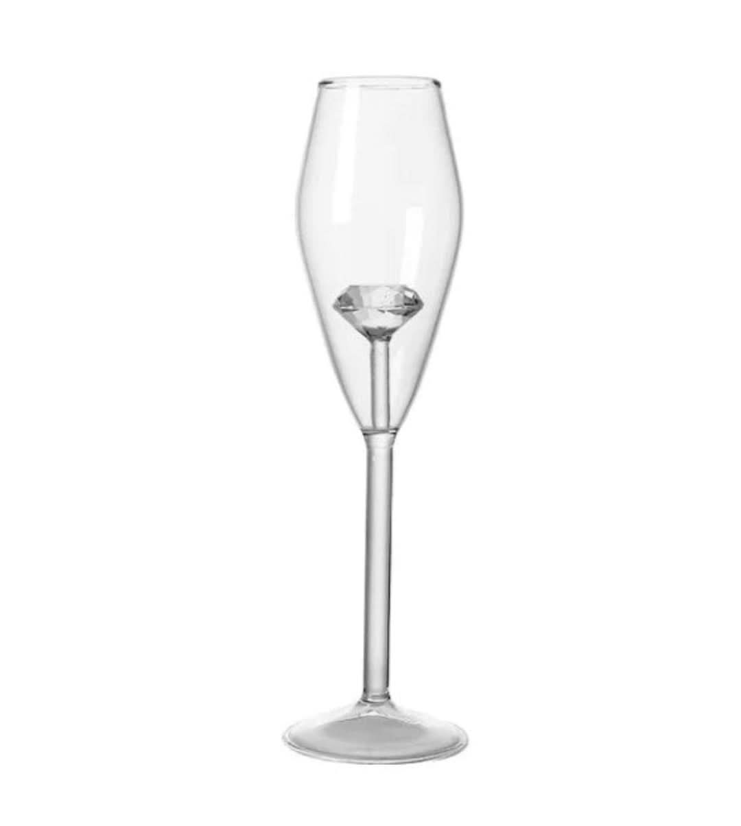 La Vie En Rose | Handmade Champagne Glass