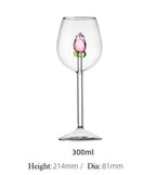 La Vie En Rose | Handmade Champagne Glass