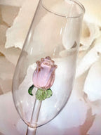 La Vie En Rose | Handmade Champagne Glass