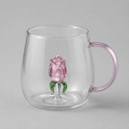 La Vie En Rose | Handmade Champagne Glass