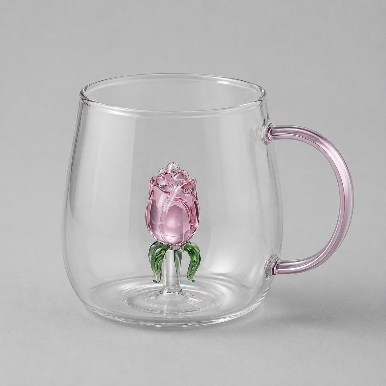 La Vie En Rose | Handmade Champagne Glass