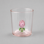 La Vie En Rose | Handmade Champagne Glass