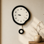 Large Modern Wall Clock with Unique Warped Design and | Ridorn-Wall Clocks-Ridorn