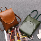 Leather Backpack for Women, Versatile Everyday Daypack with Modern Design-Ridorn