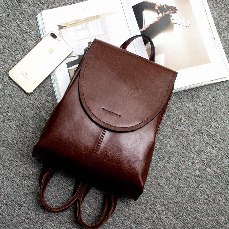 Leather Backpack for Women, Versatile Everyday Daypack with Modern Design-Ridorn