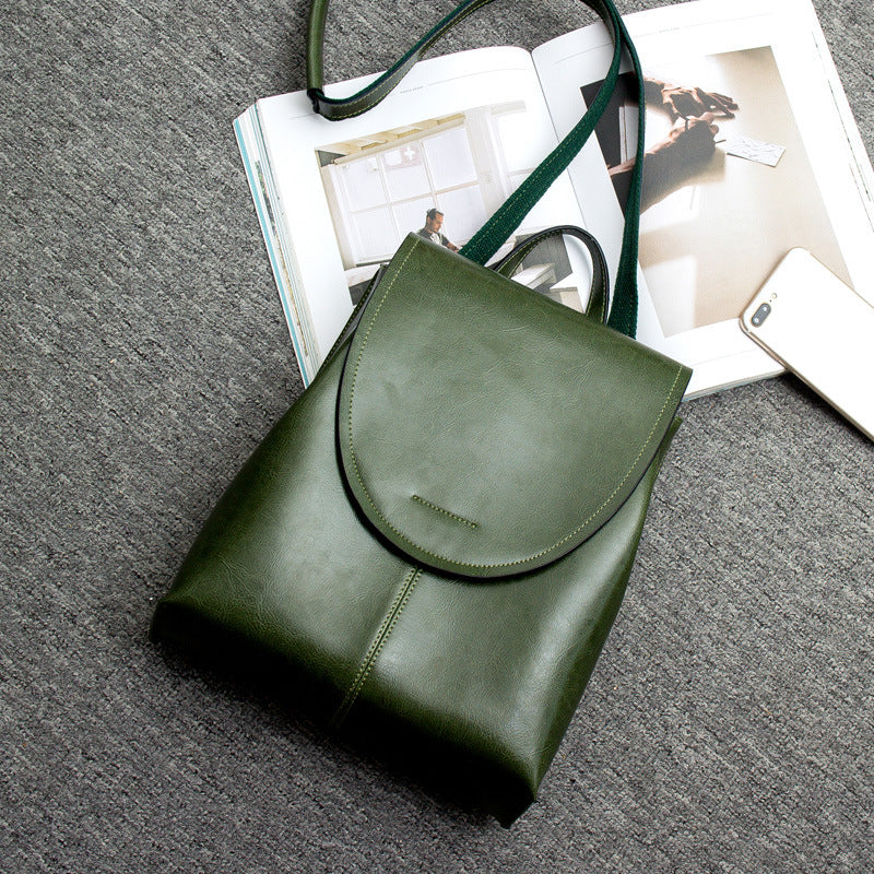 Leather Backpack for Women, Versatile Everyday Daypack with Modern Design-Ridorn
