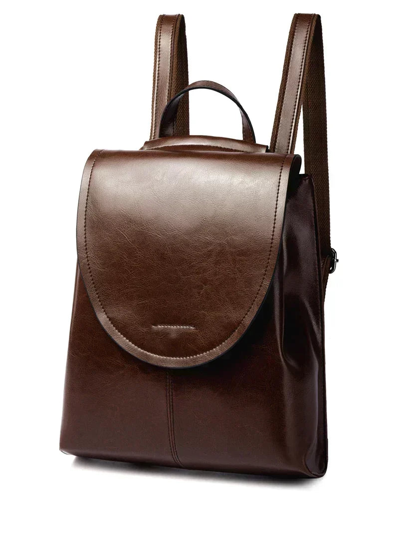 Leather Backpack for Women, Versatile Everyday Daypack with Modern Design-Ridorn