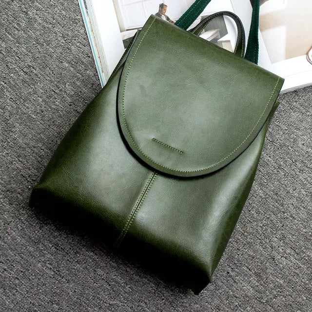Leather Backpack for Women, Versatile Everyday Daypack with Modern Design-Ridorn