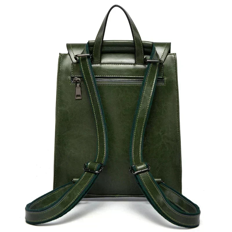 Leather Backpack for Women, Versatile Everyday Daypack with Modern Design-Ridorn