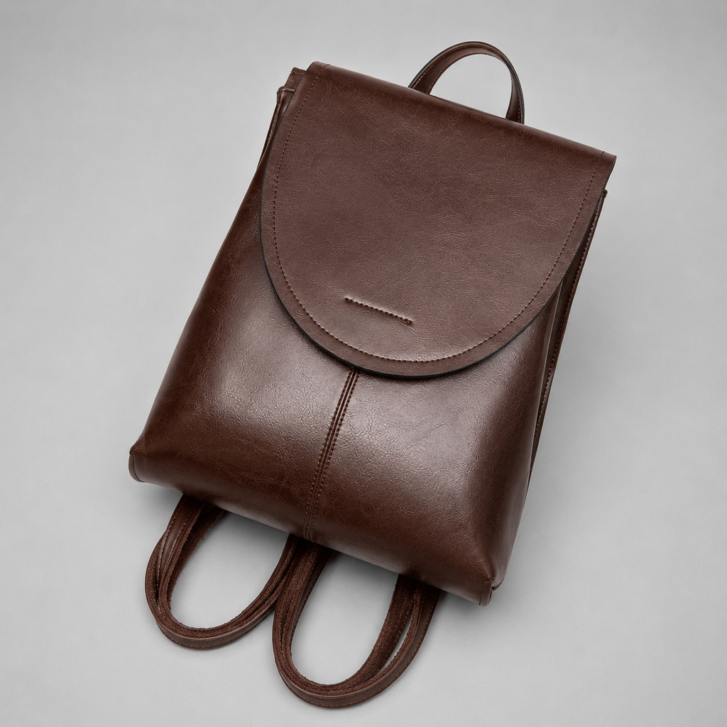 Leather Backpack for Women, Versatile Everyday Daypack with Modern Design