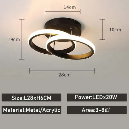 Modern LED Ceiling Light for Hallways and Entryways | Ridorn